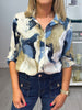 Lapel Long Sleeve Printed Shirt