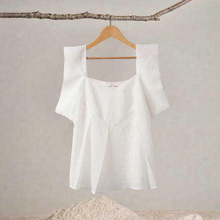 Square Neck Sleeveless Flowy Top