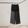 Mesh Lined Wide Leg Pants