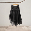 Adjustable Irregular Hem Double Tie-waist Skirt