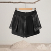 Waist Chain Double Layer Wide-leg Shorts