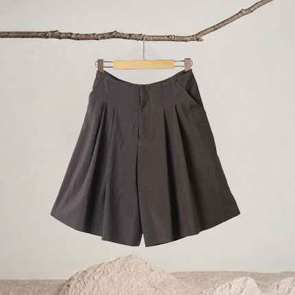 Pleated Loose Shorts