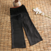 Mesh Lined Wide Leg Pants