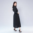 Cotton and Linen Elastic High Waist Cardigan Dress