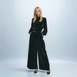 Solid Color Velvet Wide-leg Pants