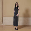 Side Split Waist-cinching Sleeveless Dress