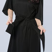 Elegant Solid Color Bat Sleeve Dress