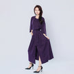 Elegant Solid Color Bat Sleeve Dress
