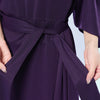 Elegant Solid Color Bat Sleeve Dress