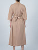 Elegant Solid Color Bat Sleeve Dress