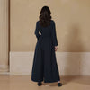 Deep V-neck Long Sleeve Loose Jumpsuit with Belt