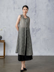 AnXiang__Plum_Blossom_Pattern_Long_Cardigan_Vest_1