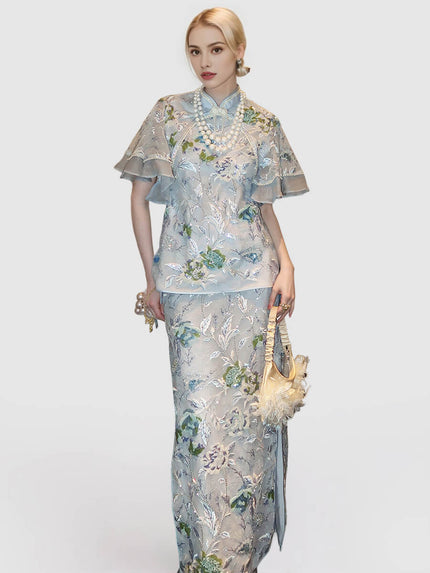 Bead_Embroidery_Frog_Closure_Button_Top_and_Split_Skirt_Set_11