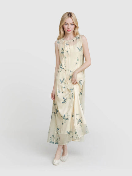Butterfly_Printed_Drawstring_Sleeveless_Maxi_Dress_21