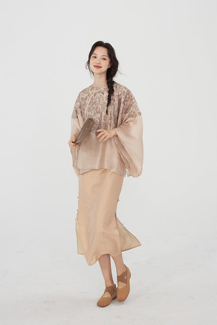 Chrysanthemum_Embroidered_Flared_Sleeve_Top_and_Straight_Skirt_Set_2