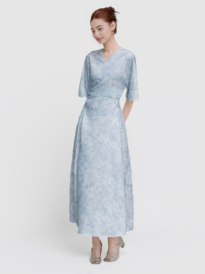 Cross_Collar_Tie_Waist-cinching_Jacquard_Flowy_Maxi_Dress_10