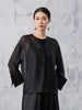 DanMoQingYan_Long_Sleeve_Pleated_Two-Piece_Top_1
