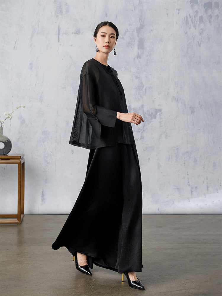 DanMoQingYan_Long_Sleeve_Pleated_Two-Piece_Top_4
