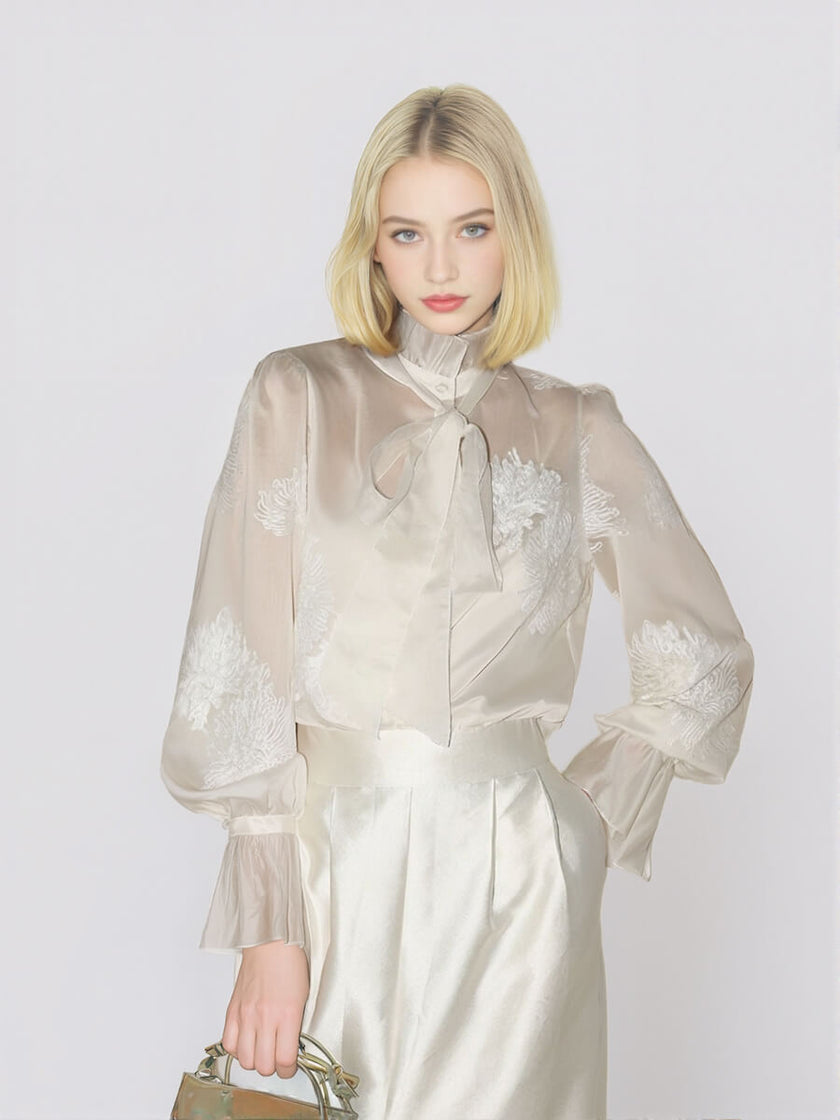 Detachable_Tie_Embroidered_Top_and_Camisole_Two-piece_Set_1