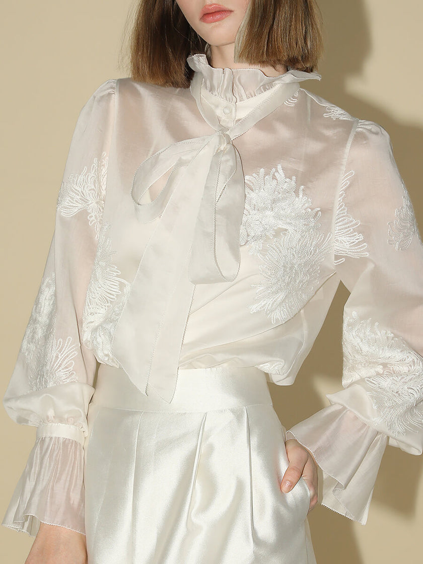 Detachable_Tie_Embroidered_Top_and_Camisole_Two-piece_Set_4