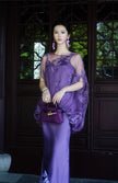 Embroidered Hollow Outer Shirt Three-dimensional Flower Sling V-neck A-line Dress 2