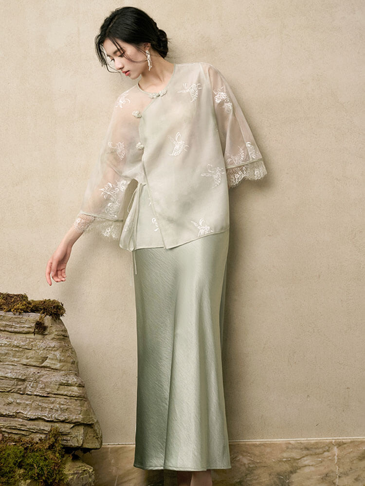 Embroidered_Slanted_Collar_Lace-up_Tulle_Top_3