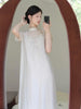 Embroidered_Stand_Collar_Puff_Sleeve_Dress_2