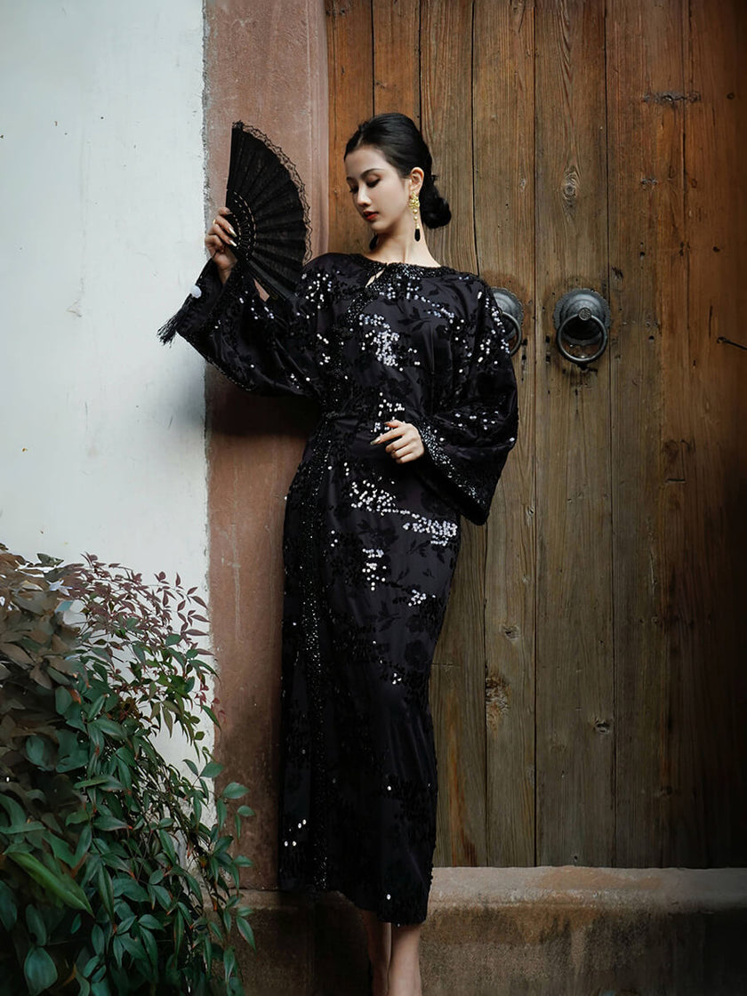 Flocked_Sequin_Embroidered_Split_Maxi_Dress_1