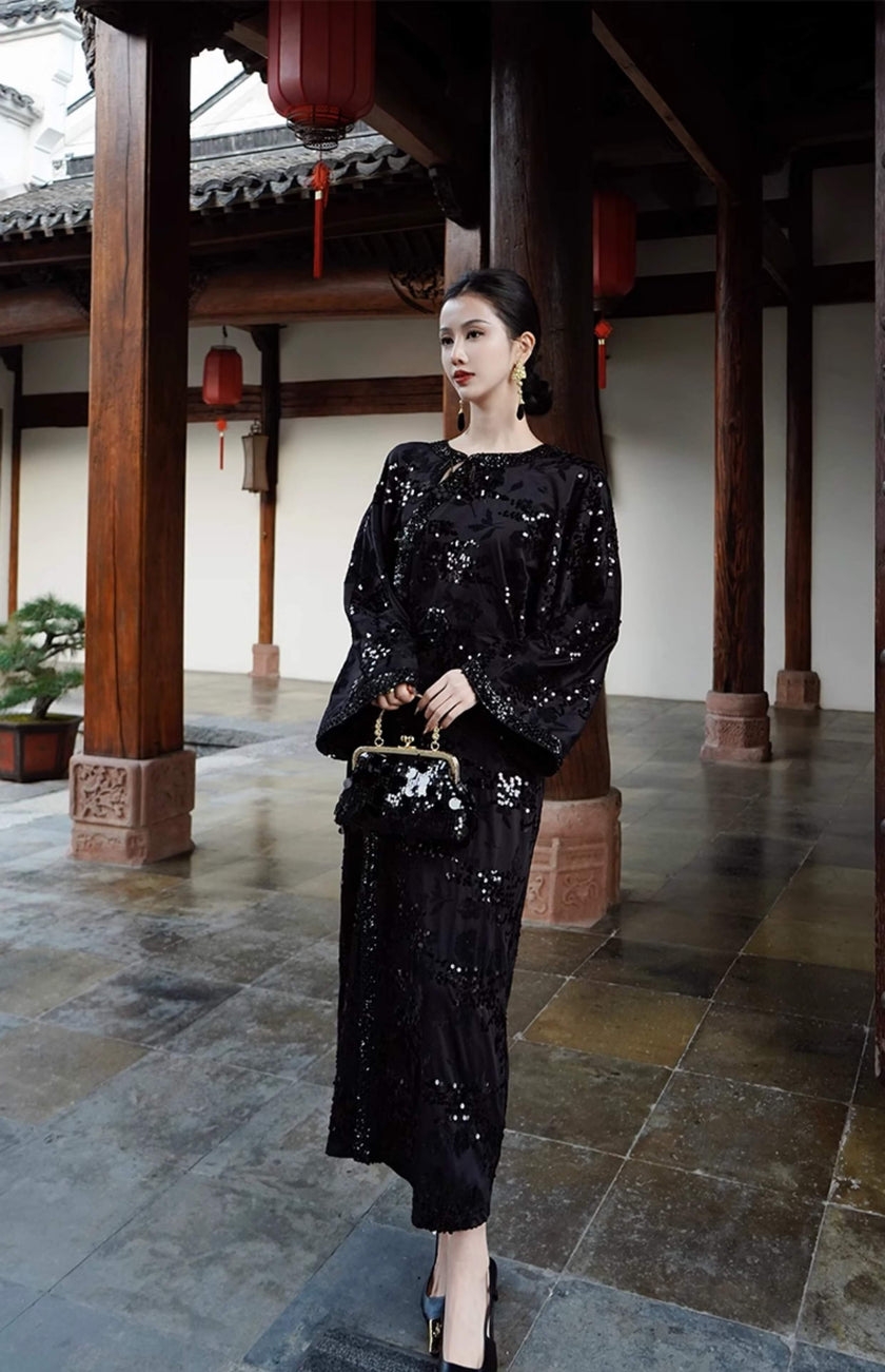 Flocked_Sequin_Embroidered_Split_Maxi_Dress_2