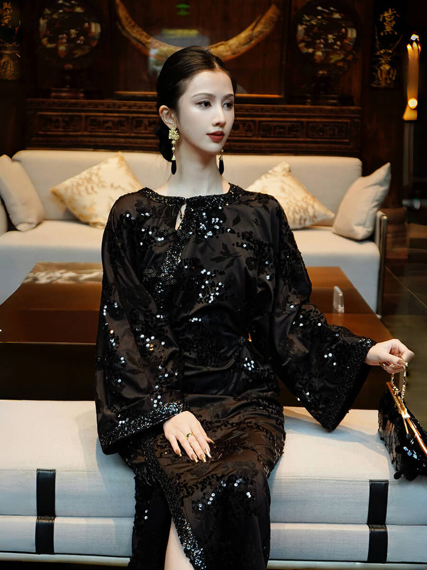 Flocked_Sequin_Embroidered_Split_Maxi_Dress_4