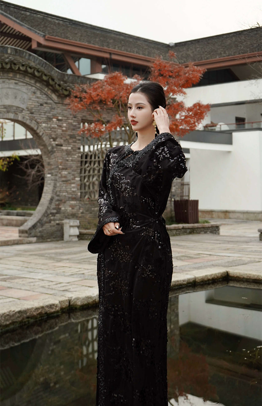 Flocked_Sequin_Embroidered_Split_Maxi_Dress_5