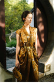 Gilded_Flower_Belt_Floral_Midi_Dress_3