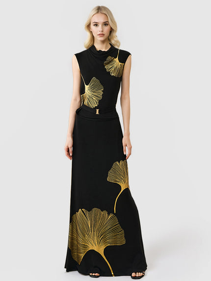 Ginkgo_Printed_Cowl_Neck_Sleeveless_Top_and_Fishtail_Skirt_Set_18