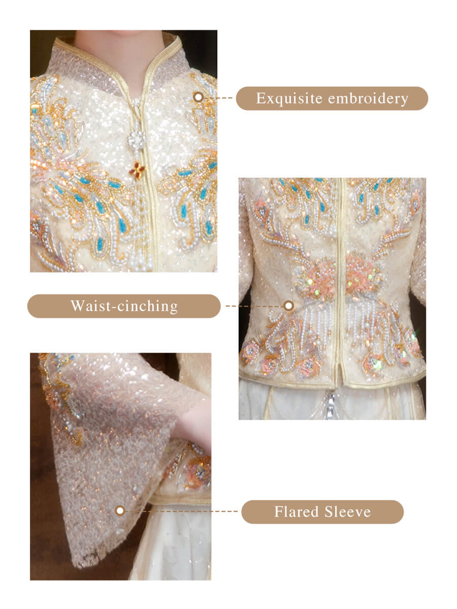 Gold_Embroidered_Sequined_Xiuhe_Chinese_Wedding_Dress_6