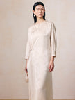 Jacquard_Frog_Closure_Button_Waist-cinching_Elegant_Dress_7