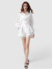 Jacquard_Hollow_Bow_Belt_Shirt_and_Mesh_Pocket_Shorts_Set_1