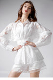 Jacquard_Hollow_Bow_Belt_Shirt_and_Mesh_Pocket_Shorts_Set_2