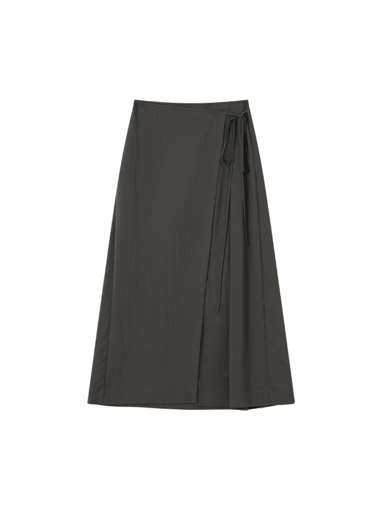 [LanYan] Asymmetrical Pleated Skirt