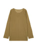 Long Sleeve Knitted T-shirt and Drawstring Elastic Waist Skirt Set_7