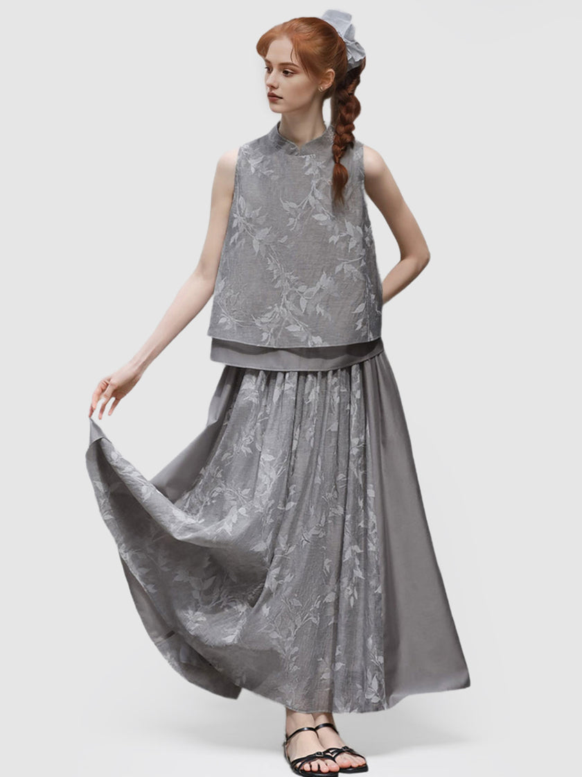 Round_Neck_Printed_Double-Layer_Shirt_and_Skirt_Set_20