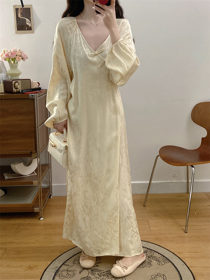 Satin_Frog_Closure_Button_High_Split_Dress_3