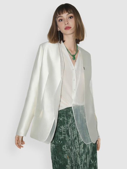 Satin_Mesh_Spliced_Fake_Two-piece_Suit_Jacket_8