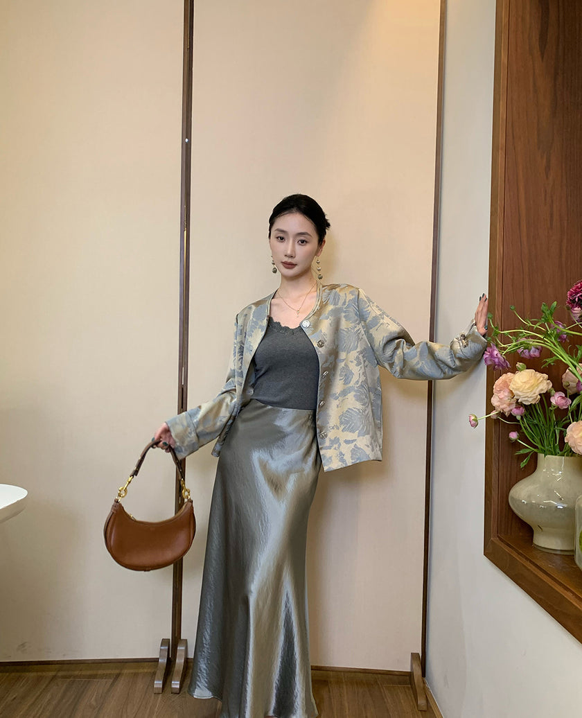 Short_Round_Neck_H-shaped_Jacket_With_Wide-leg_Pants_Set_2