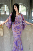 Silk Handmade Velvet Flower Dress 6