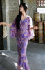 Silk Handmade Velvet Flower Dress 8