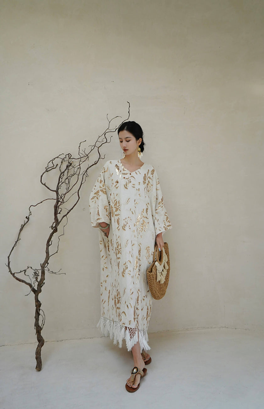 Silk_Linen_Embroidered_Sequined_Tassel_Dress_7