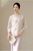 Slanted_Collar_Embroidered_Tulle_Top_and_Satin_Floral_Skirt_Set_5