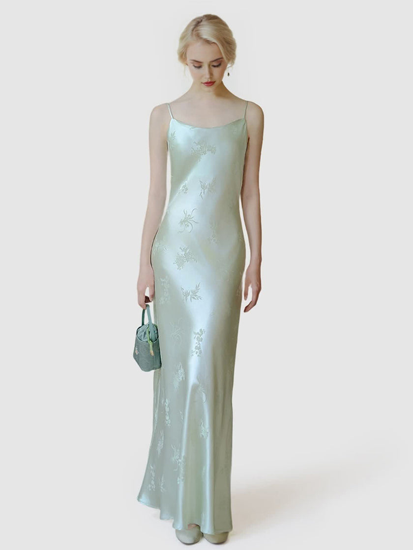 Solid_Color_Floral_Spaghetti_Straps_Maxi_Dress_11