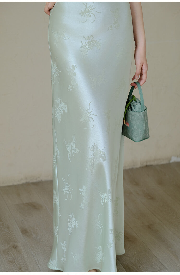 Solid_Color_Floral_Spaghetti_Straps_Maxi_Dress_6