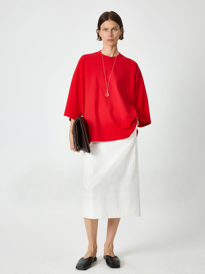 Solid_Color_Round_Neck_Silhouette_T-shirt_2